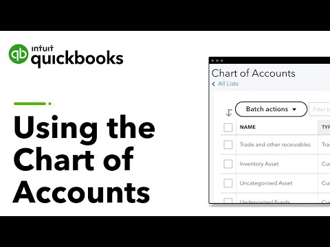 Using the Chart of Accounts in QuickBooks